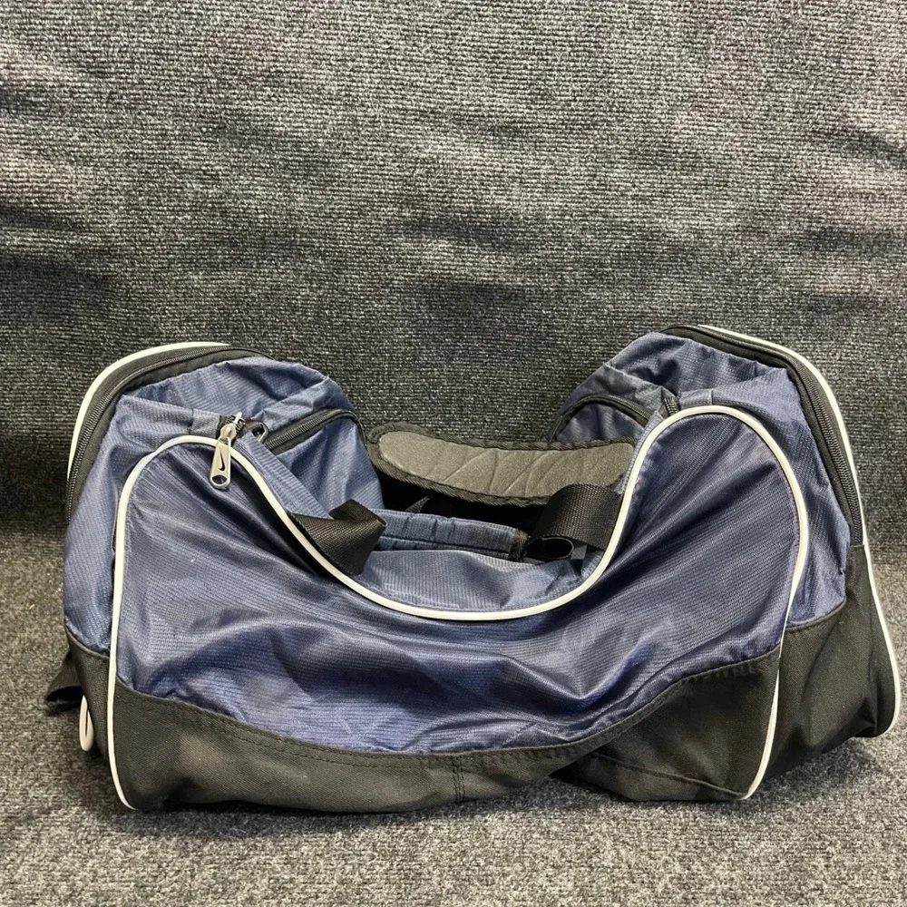Nike BA2484-492 Navy/Black Brasilia 4 Medium‎ Duffel Workout Travel Gym Bag
